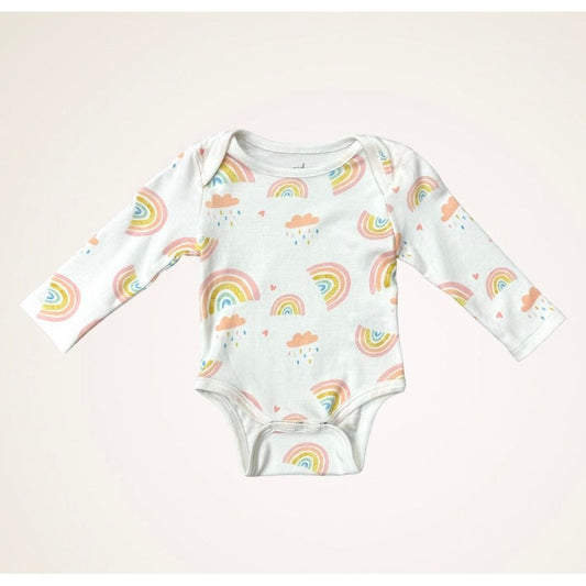 Rainbow | Organic Pima Cotton Long Sleeve Bodysuit