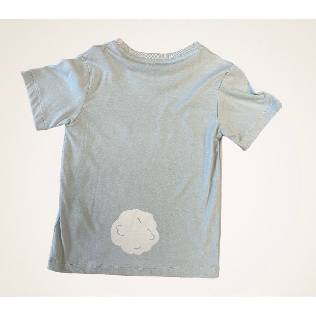 Llama | Bamboo-Pima Cotton T-Shirt | Light Blue